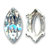 Navette 10x5mm Swarovski crystal + castone