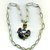 Collana a catena con pendente in argento e pietre