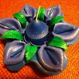 Porta candele in pasta di mais