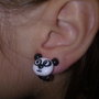 orecchino mini panda a clip