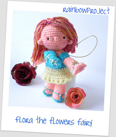 Flora the amigurumi flowers fairy pdf pattern english- italiano Flora the amigurumi flowers fairy pdf pattern english- italiano
