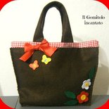 Cestino pannolenci Cappuccetto Rosso 