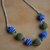 Collana con perle all'uncinetto