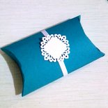 3 Scatole blu con decorazione