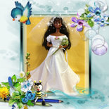 per Barbie: abito da sposa uncinetto