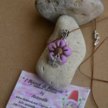 Collana " margherita" fuxia/lilla