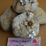 Collana " margherita" crema