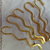 5 segnalibri zig zag color oro cm. 8,2