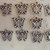 10 farfalle in argento tibetano 16x15 mm.