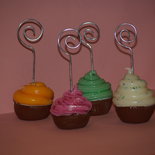 cupcake segnaposto portafoto pasta di mais