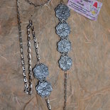 Collana margherite fimo effetto pizzo
