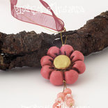 Collana/Necklace Flower Rosa Antico- T02