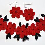 Collana e orecchini kanzashi Collana e orecchini kanzashi