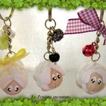 Portachiavi pecorelle fimo