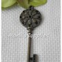 1 PZ CIONDOLO PENDENTE MAXI CHIAVE BRONZO 59 mm