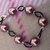 Bracciale in catena d'alluminio "Perle a catena""