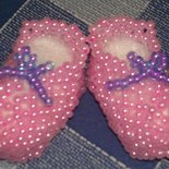 SCARPETTE NEONATO DI PERLINE