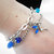 Bracciale catena con fatina blu