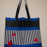 Stelle e strisce stars and stripes - borsa shopping tote bag - pezzo unico