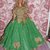 Vestito Barbie da collezione verde oro fatto a mano