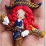 Ciondolo Hand Made Miss Fortune League of Legends Fanart Kawaii