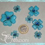 Lotto ciondoli in ceramica fredda