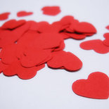 200 Coriandoli Cuore Rosso, Bianco, Mix - Lancio Matrimonio, Scrapbooking