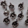 10 fiori argento tibetano 16x11 mm.