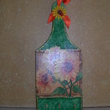 TAGLIERE LEGNO CON GIRASOLI