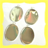 4 Basi cabochon (4x3cm) o decorabili 
