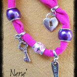 bracciale lycra con charms