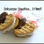 Orecchini Cuore Waffle Biscotto con panna e cioccolato