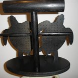 PORTAGIOIELLI - ESPOSITORE - legno - no fimo - TARTARUGA MARINA