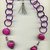 Collana a catena rosa fuchsia