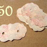 50 cartoncini vintage per orecchini