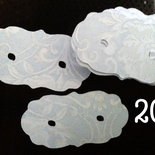 20 cartoncini vintage per orecchini