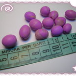 25 mix Perline in fimo, lavorate a mano, colore come da foto