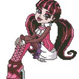 SCHEMA PUNTO CROCE MONSTER HIGH