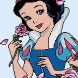 SCHEMA PUNTO CROCE BIANCANEVE DISNEY