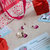 Parure di cuori swarovski Fucsia