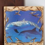 quadretto legno intagliato