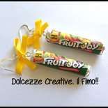 Orecchini Fruit Joy in fimo e cernit, miniature, caramelle, idea regalo