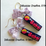 Orecchini Mega Big Babol, miniature, anni 80, idea regalo