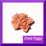 1 x cabochon - fiori rosa