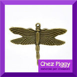 1 charm LIBELLULA - bronzo