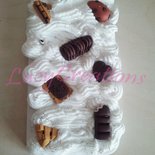 Cover con panna e dolci in fimo per I-Phone 4/4s