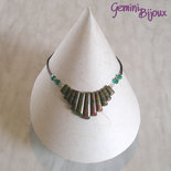 Collana composizione di Unakite