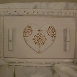 Porta appunti da parete shabby