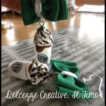 Orecchini Frullato cioccolato Starbucks kawaii fimo e cernit