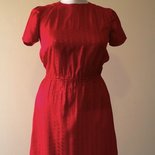 Red 1980's vintage dress